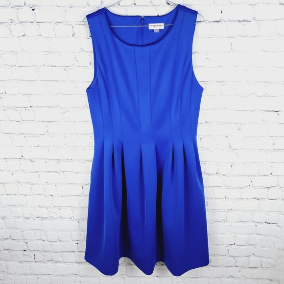 Calvin Klein Dresses & Skirts - CALVIN KLEIN | stretch lined sleeveless pleated fit-and-flare pocket dress